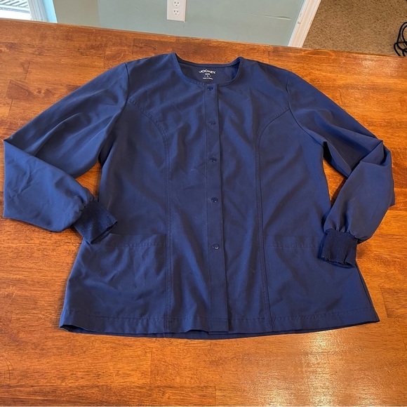 Jockey Women’s navy scrub jacket size large - Picture 1 of 9